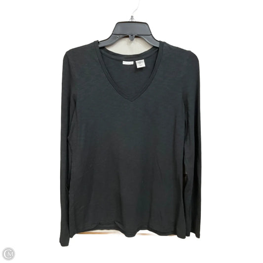 Top Long Sleeve Basic By Max Studio In Black, Size: M