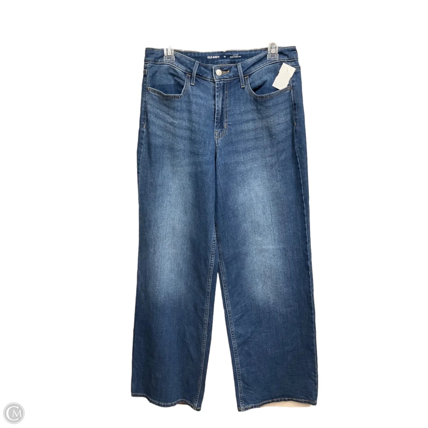 Jeans Wide Leg By Old Navy In Blue Denim, Size: 10