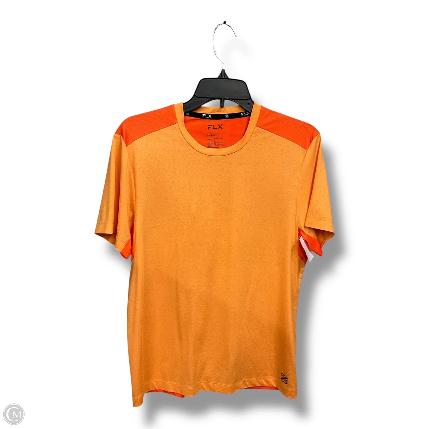 Athletic Top Short Sleeve By Flx In Orange, Size: S