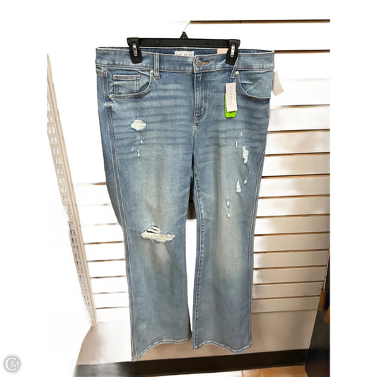 Jeans Wide Leg By Lane Bryant In Blue Denim, Size: 16