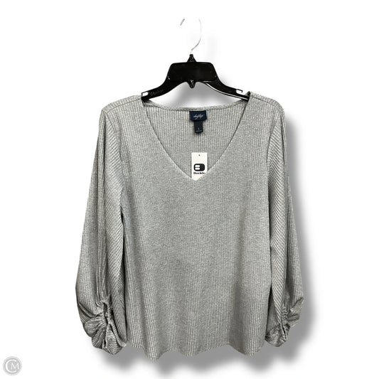 Top Long Sleeve By Cmc In Silver, Size: S