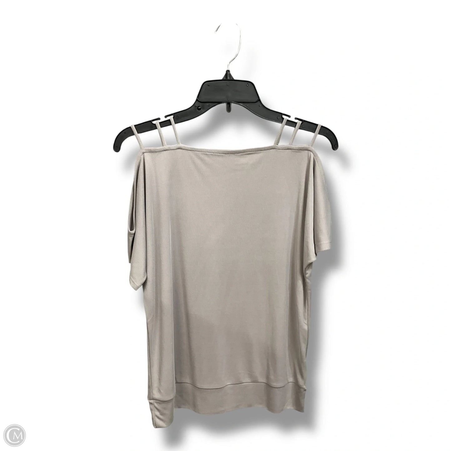 Top Short Sleeve By Buckle Black In Grey, Size: S