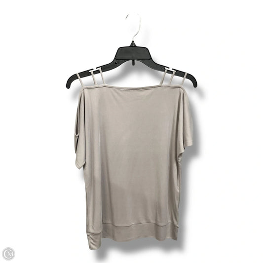 Top Short Sleeve By Buckle Black In Grey, Size: S