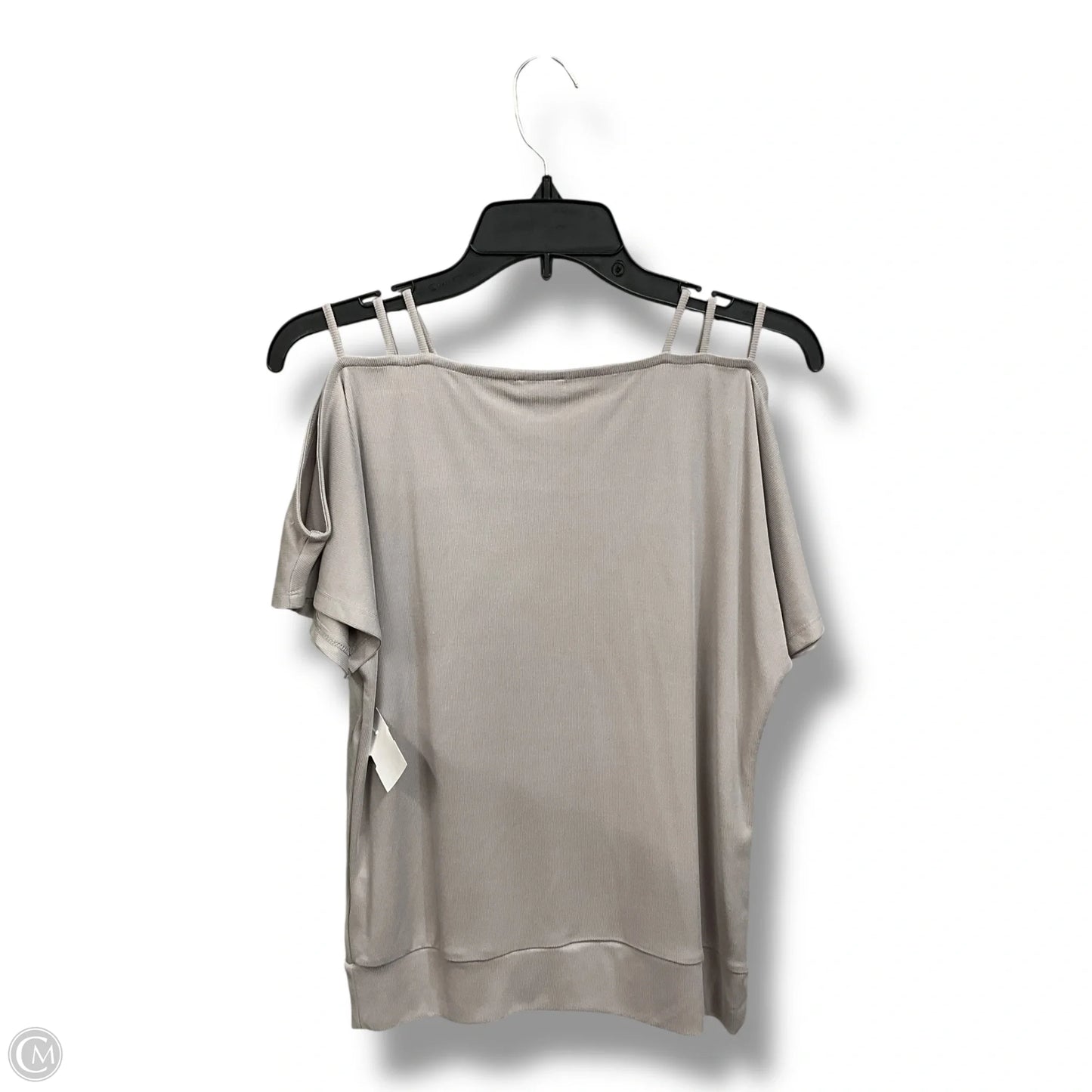 Top Short Sleeve By Buckle Black In Grey, Size: S