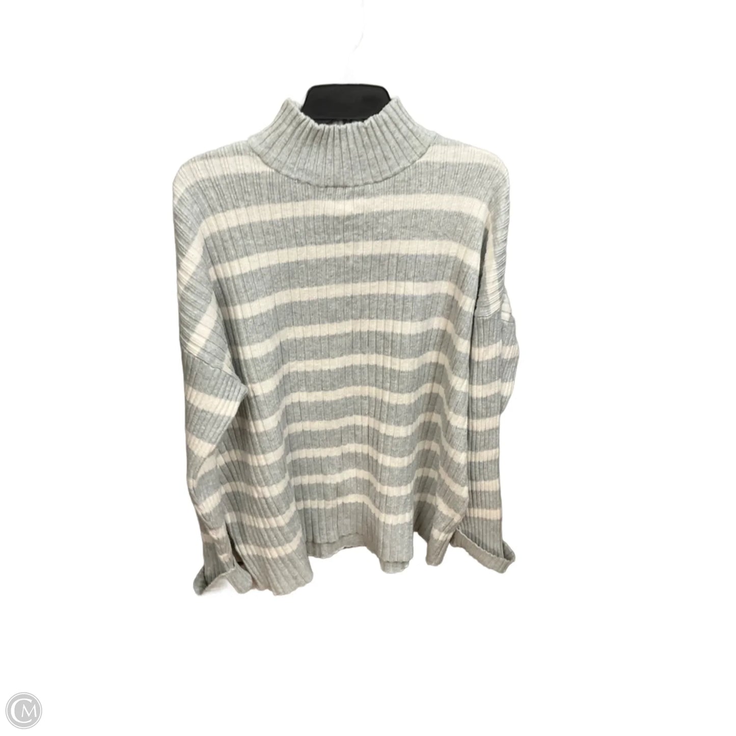 Top Long Sleeve Basic By Loft In Striped Pattern, Size: Xl