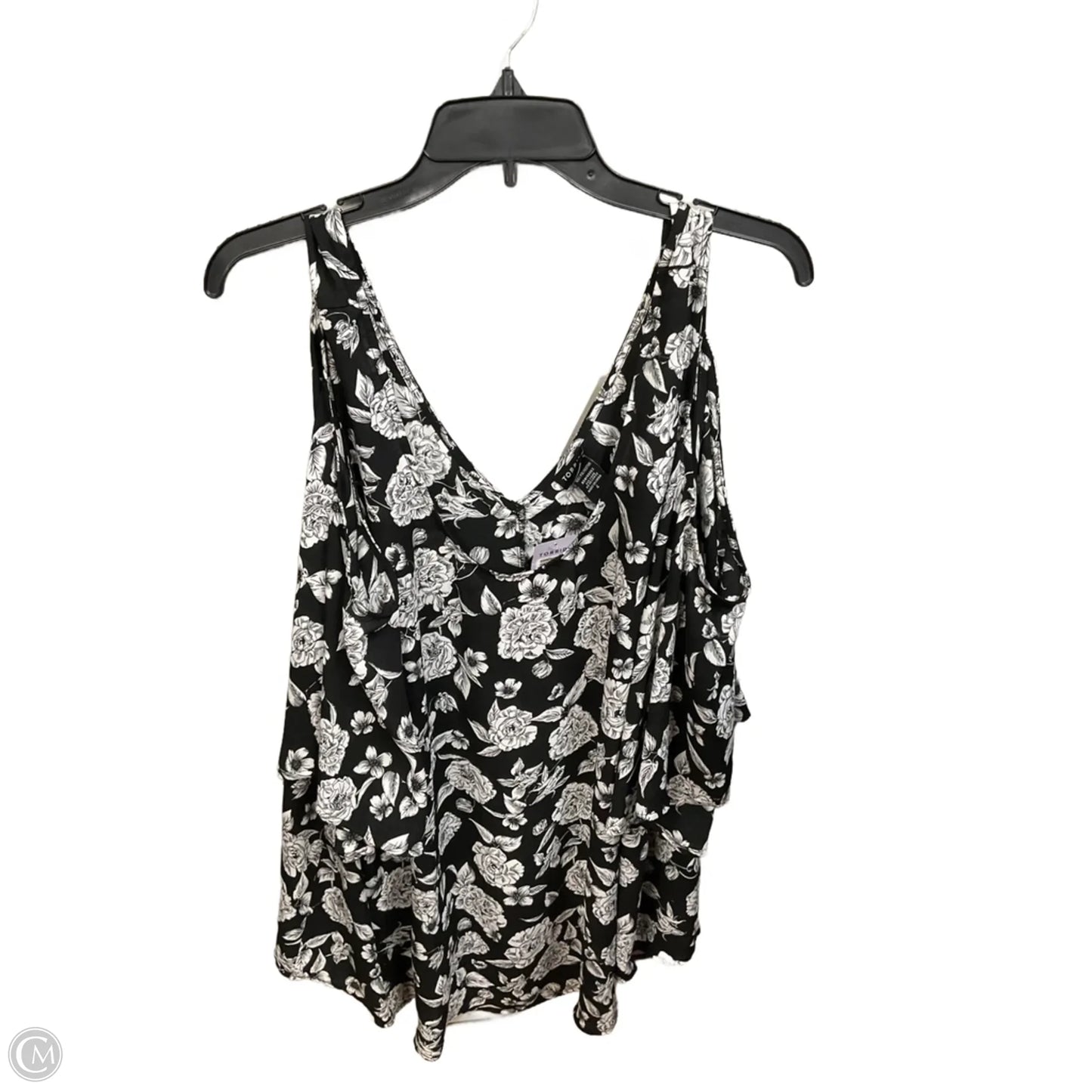 Top Short Sleeve By Torrid In Black & White, Size: 4x