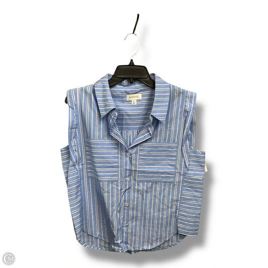 Top Sleeveless By Evereve In Striped Pattern, Size: M