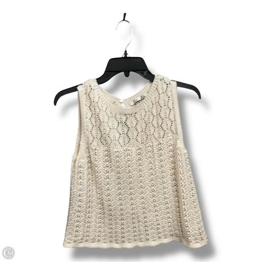 Vest Sweater By Cmc In Cream, Size: M
