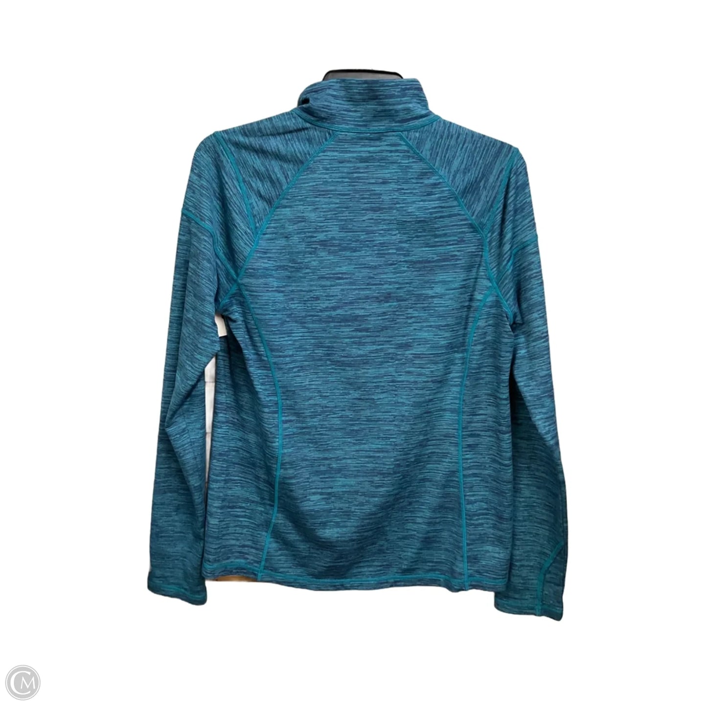 Athletic Top Long Sleeve Collar By Talbots In Teal, Size: M