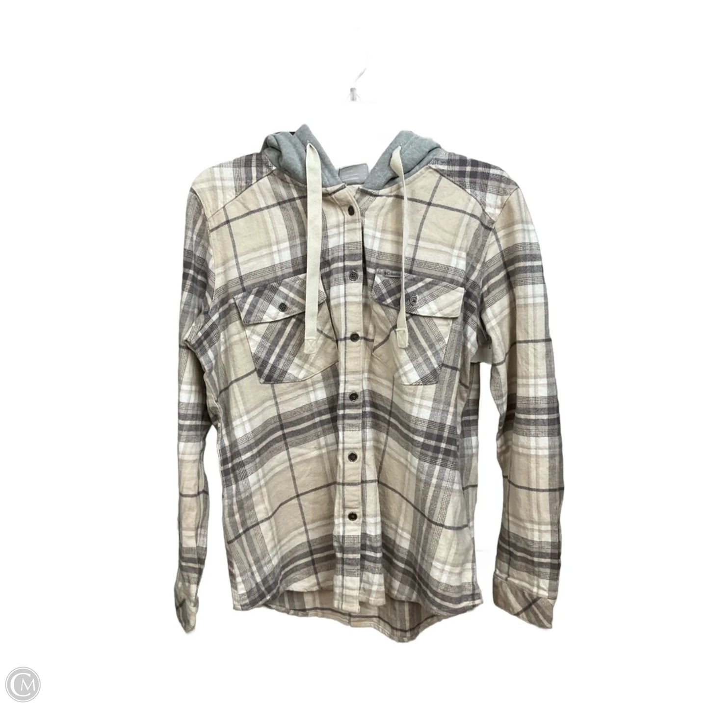 Jacket Shirt By Columbia In Plaid Pattern, Size: L