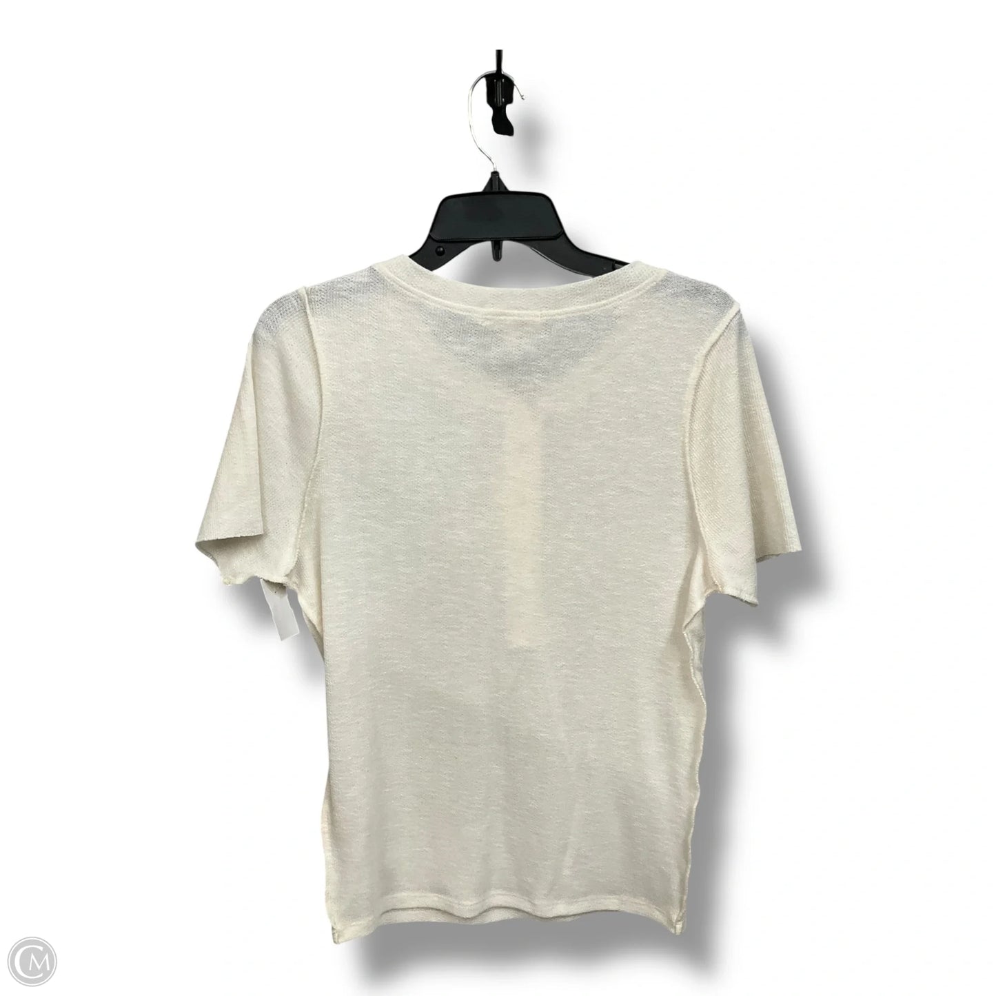 Top Short Sleeve Basic By Cmc In Cream, Size: Xl