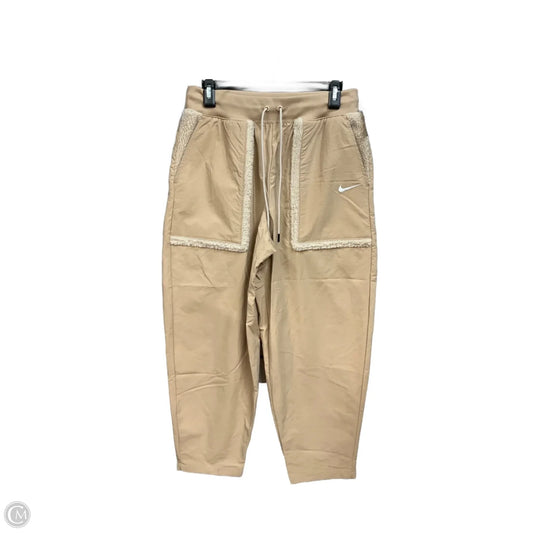 Athletic Pants By Nike Apparel In Tan, Size: M