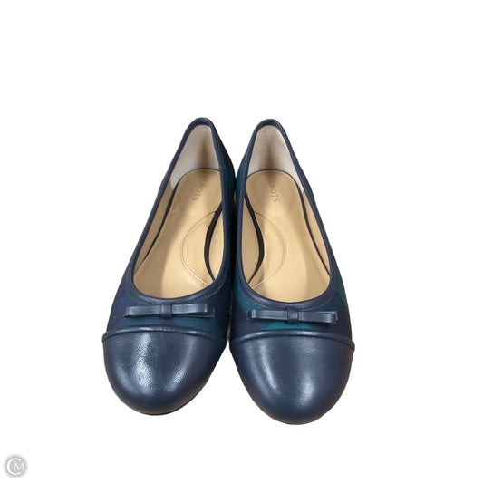 Shoes Flats By Talbots In Blue & Green, Size: 8.5