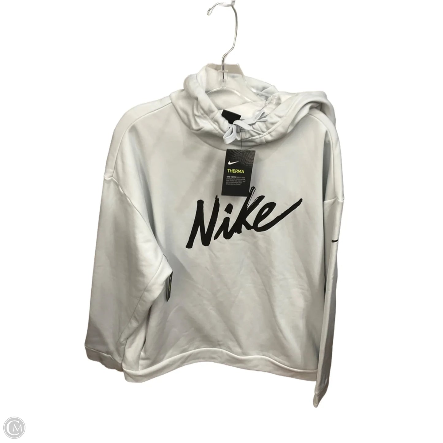 Sweatshirt Hoodie By Nike Apparel In Grey, Size: Xl