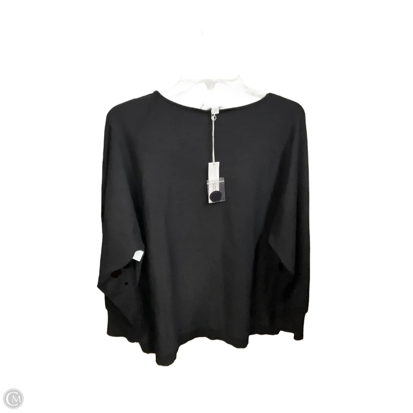 Top Long Sleeve Basic By Chicos In Black, Size: Xl