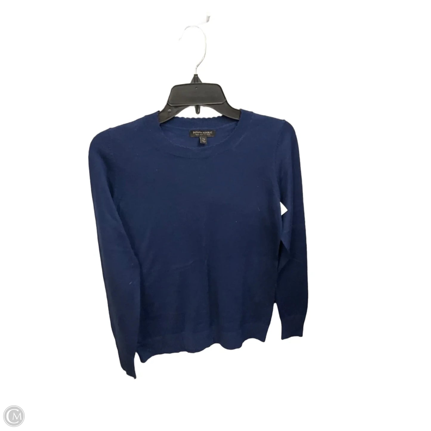 Top Long Sleeve Basic By Banana Republic In Navy, Size: Xs