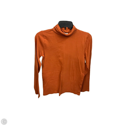 Top Long Sleeve Basic By J. Crew In Orange, Size: Xs