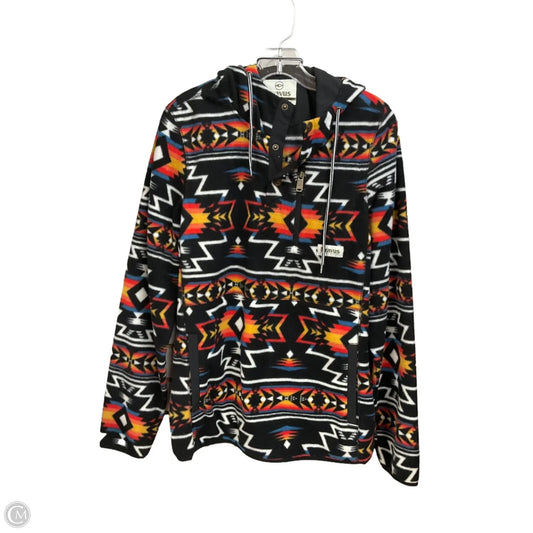 Jacket Fleece By Clothes Mentor In Multi-colored, Size: M