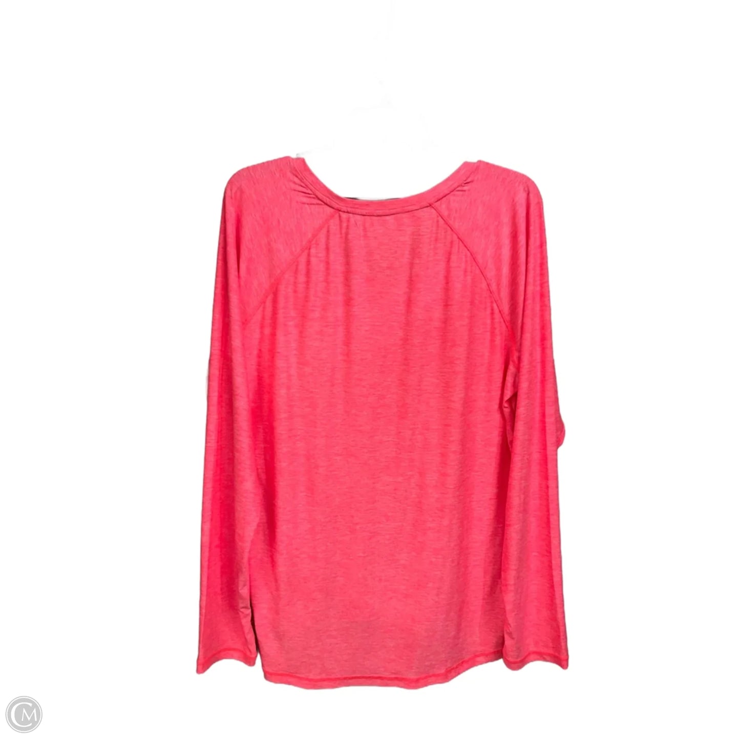 Athletic Top Long Sleeve Crewneck By Avia In Pink, Size: Xxl