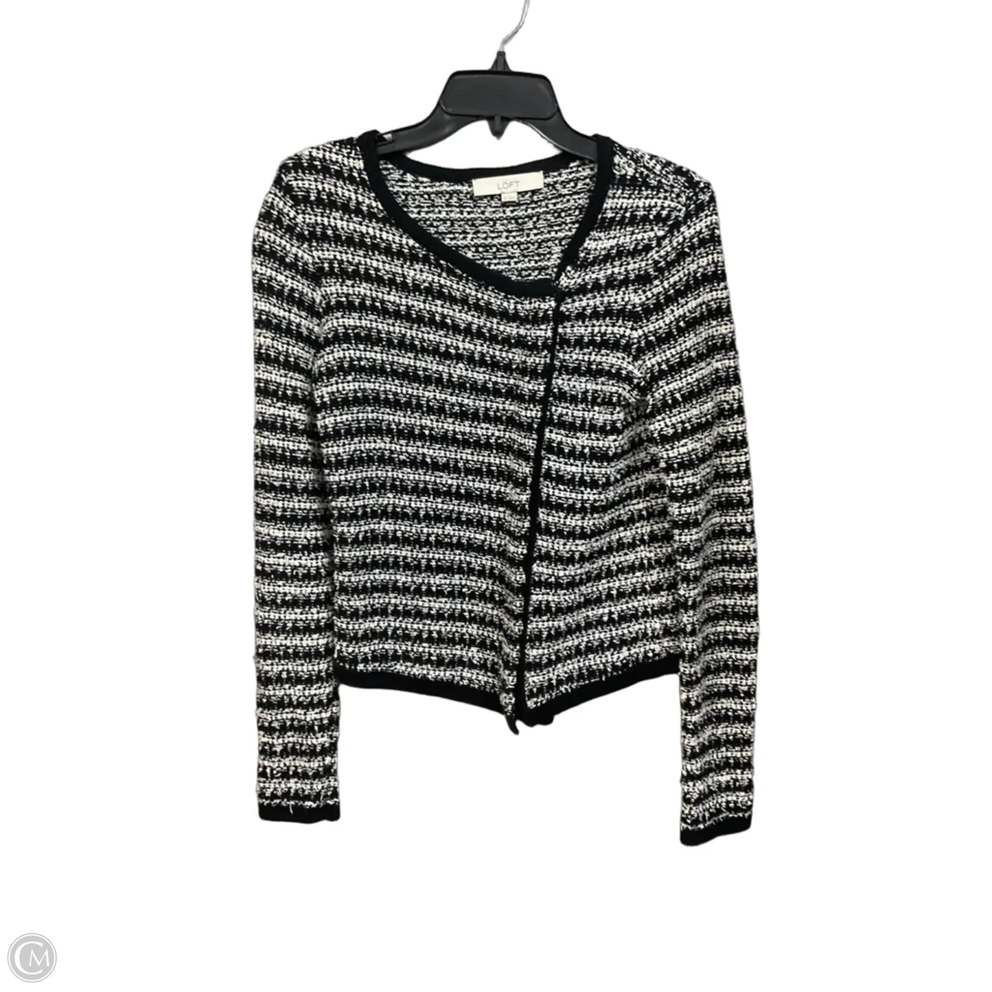 Jacket Other By Loft In Black & White, Size: Xs
