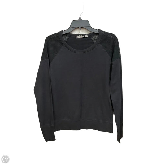 Athletic Top Long Sleeve Crewneck By Athleta In Black, Size: Xs