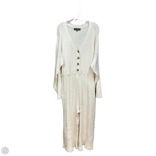Jumpsuit By Eloquii In Cream, Size: 4x