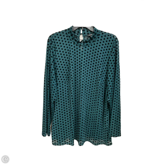 Top Long Sleeve By Lane Bryant In Polkadot Pattern, Size: 3x