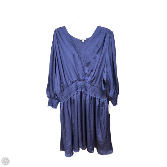 Dress Party Short By Ophelia Roe In Blue, Size: 3x