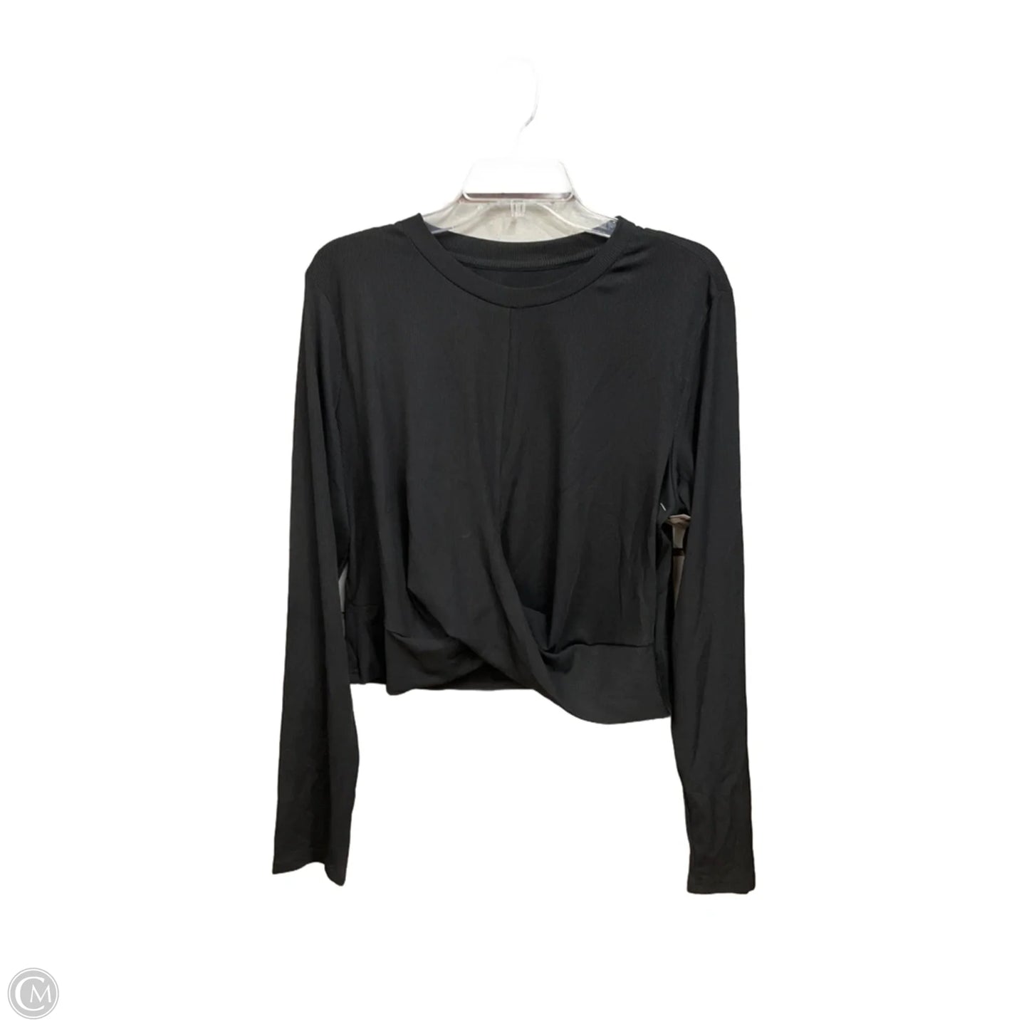 Top Long Sleeve Basic By Cider In Black, Size: 3x