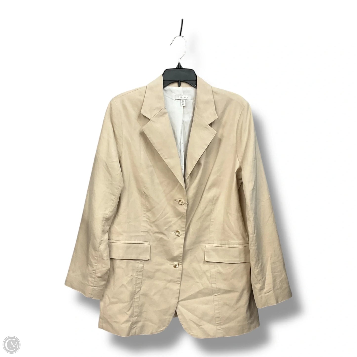 Blazer By Top Shop In Cream, Size: 8