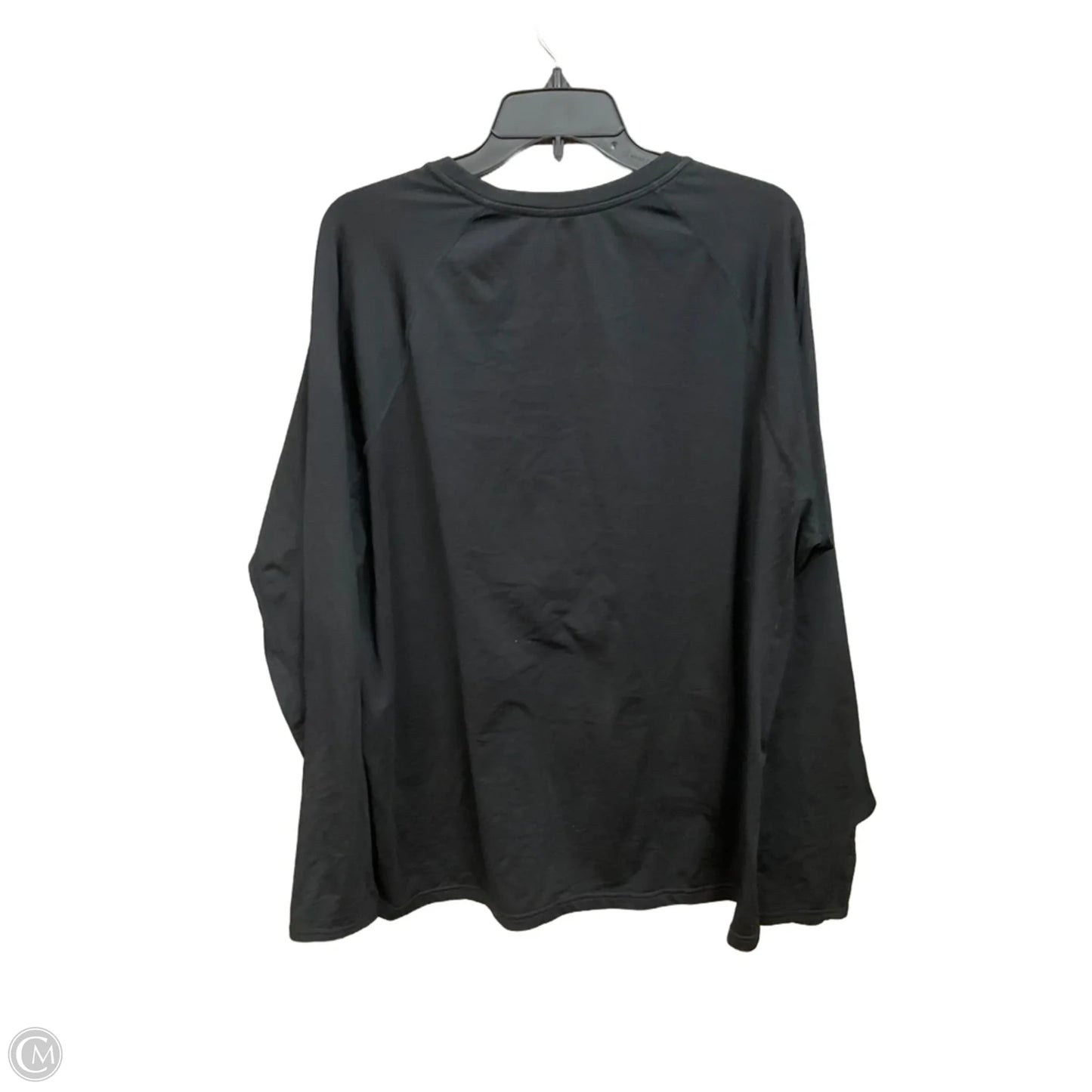 Top Long Sleeve Basic By Clothes Mentor In Black, Size: Xxl