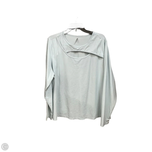 Athletic Top Long Sleeve Crewneck By Mta Sport In Blue, Size: 3x
