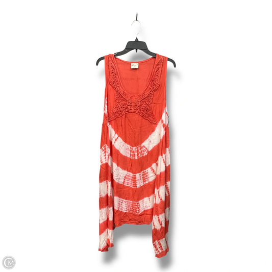 Swimwear Cover-up By Cmc In Orange & White, Size: L