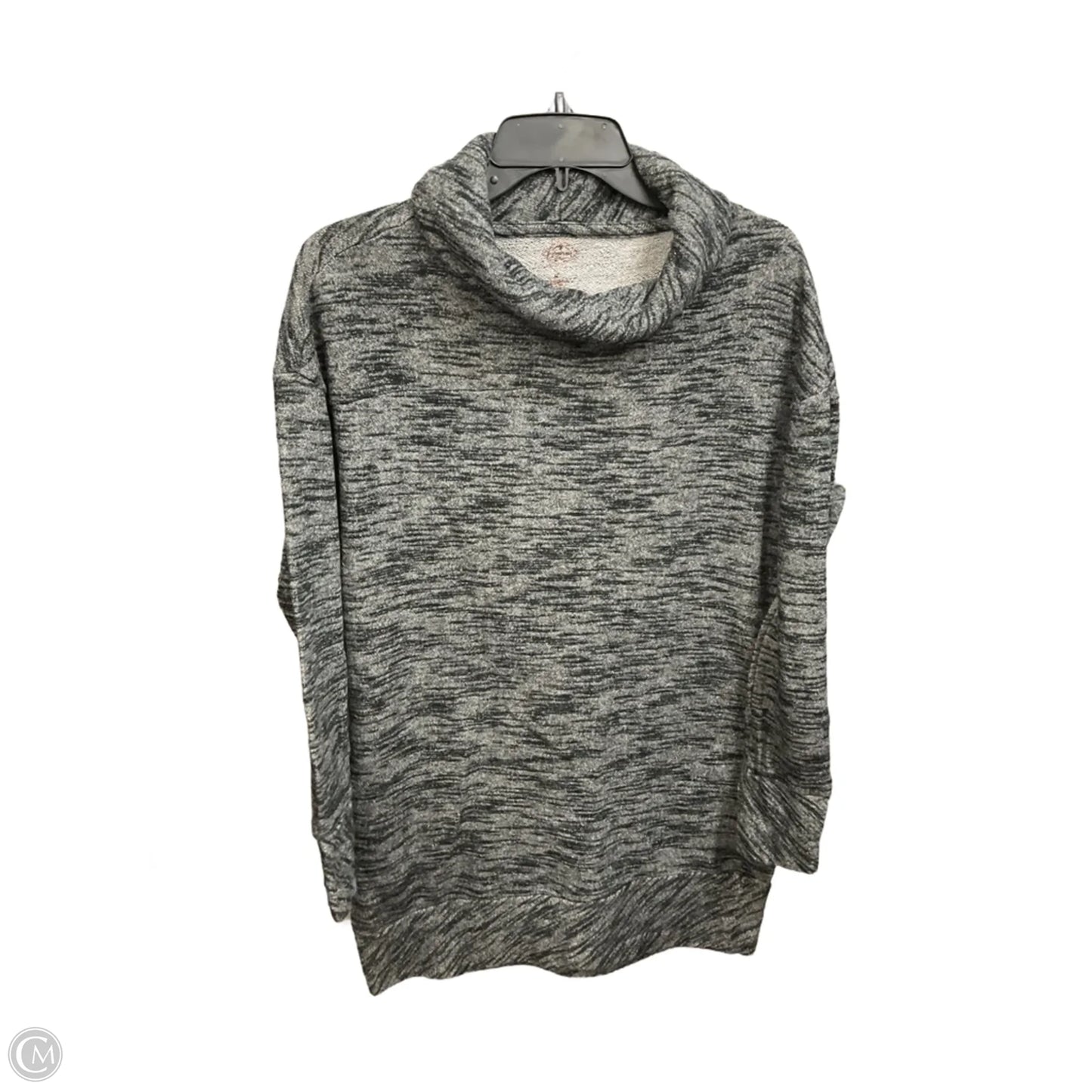 Tunic Long Sleeve By St Johns Bay In Black & Grey, Size: M