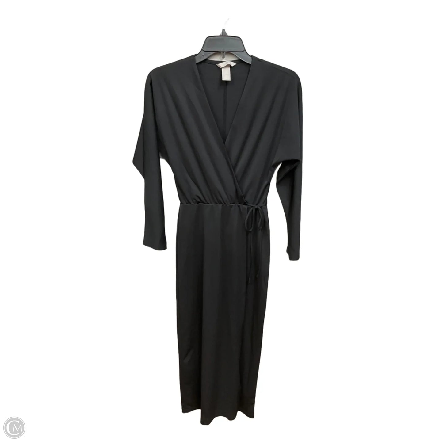 Dress Casual Midi By H&m In Black, Size: Xs