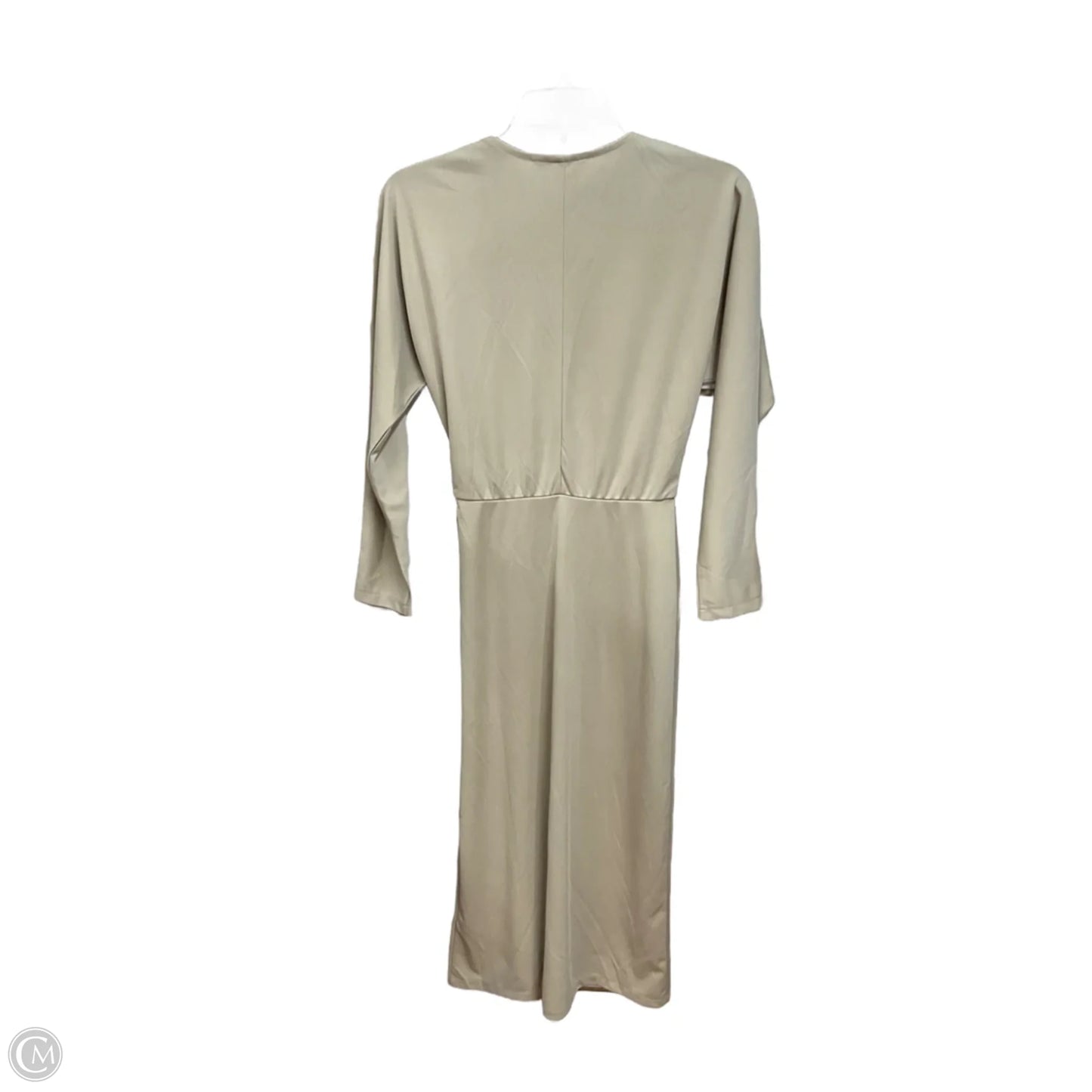 Dress Casual Midi By H&m In Beige, Size: Xs