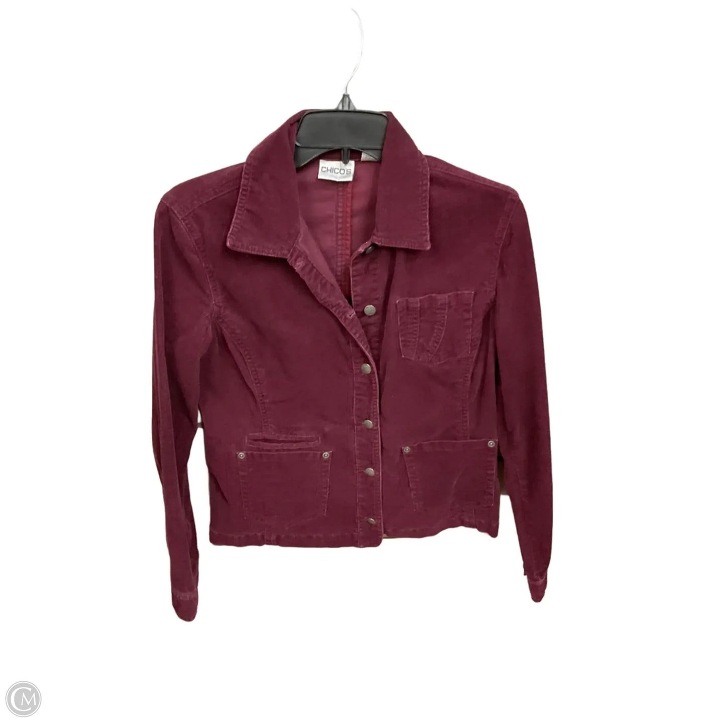 Jacket Other By Chicos In Maroon, Size: S