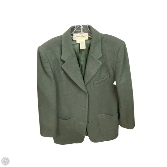 Coat Wool By Eddie Bauer In Green, Size: S