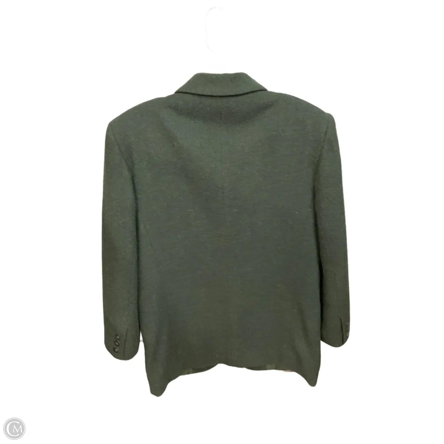 Coat Wool By Eddie Bauer In Green, Size: S