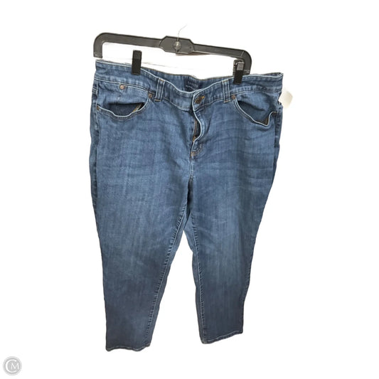 Jeans Boyfriend By Talbots In Blue Denim, Size: 16