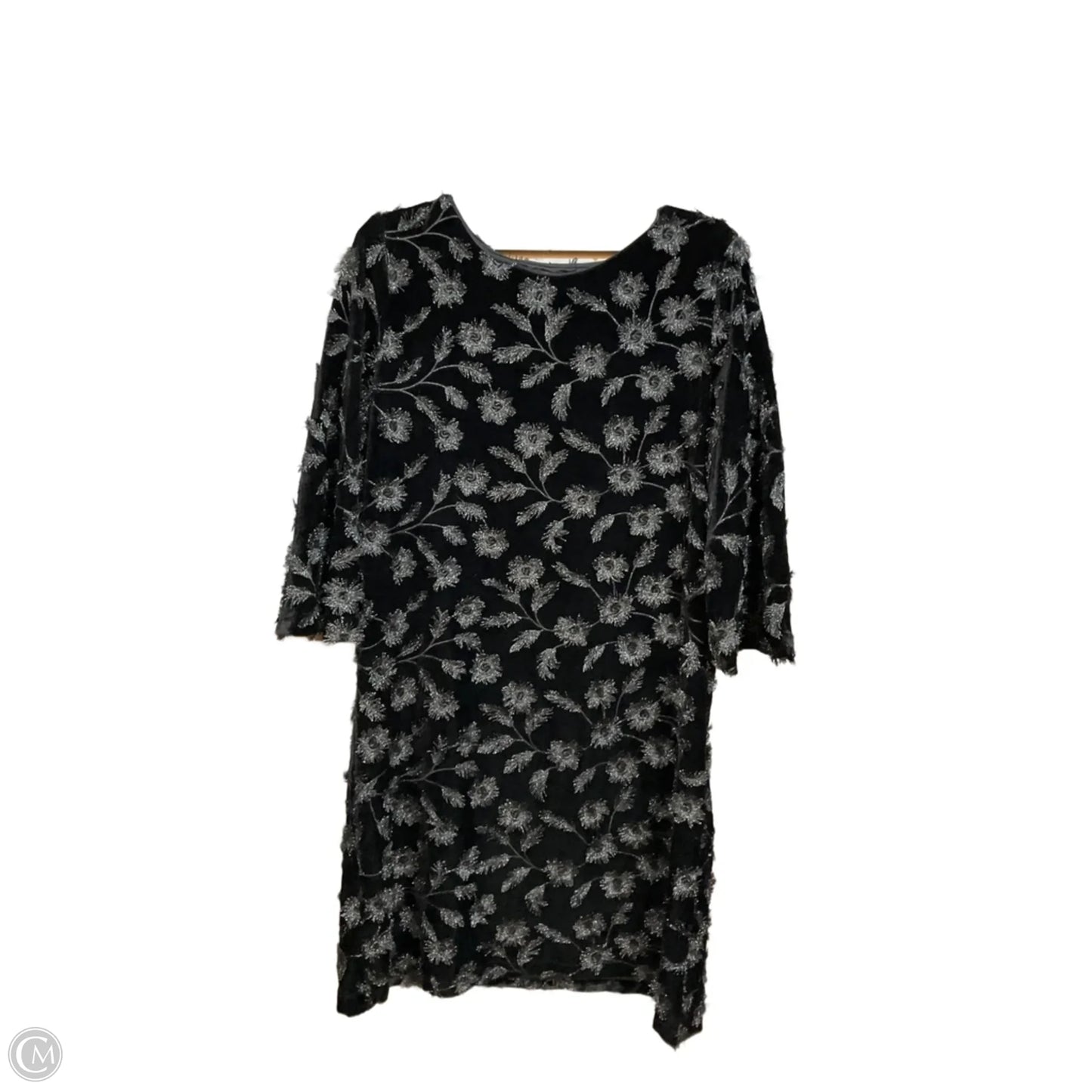 Dress Casual Midi By Chicos In Black, Size: M
