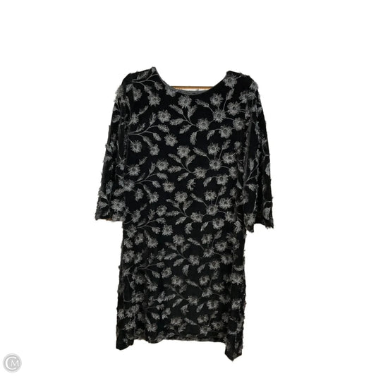Dress Casual Midi By Chicos In Black, Size: M