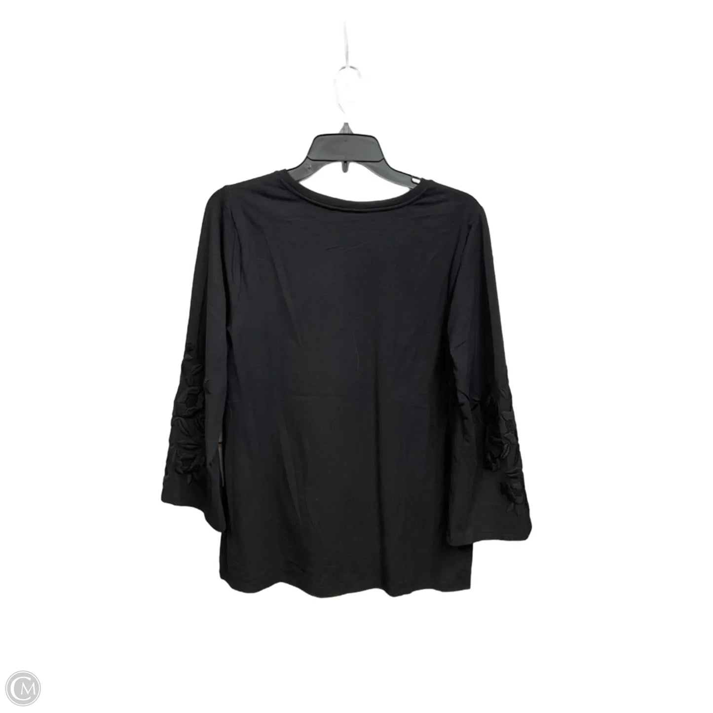 Top Long Sleeve Basic By Chicos In Black, Size: L