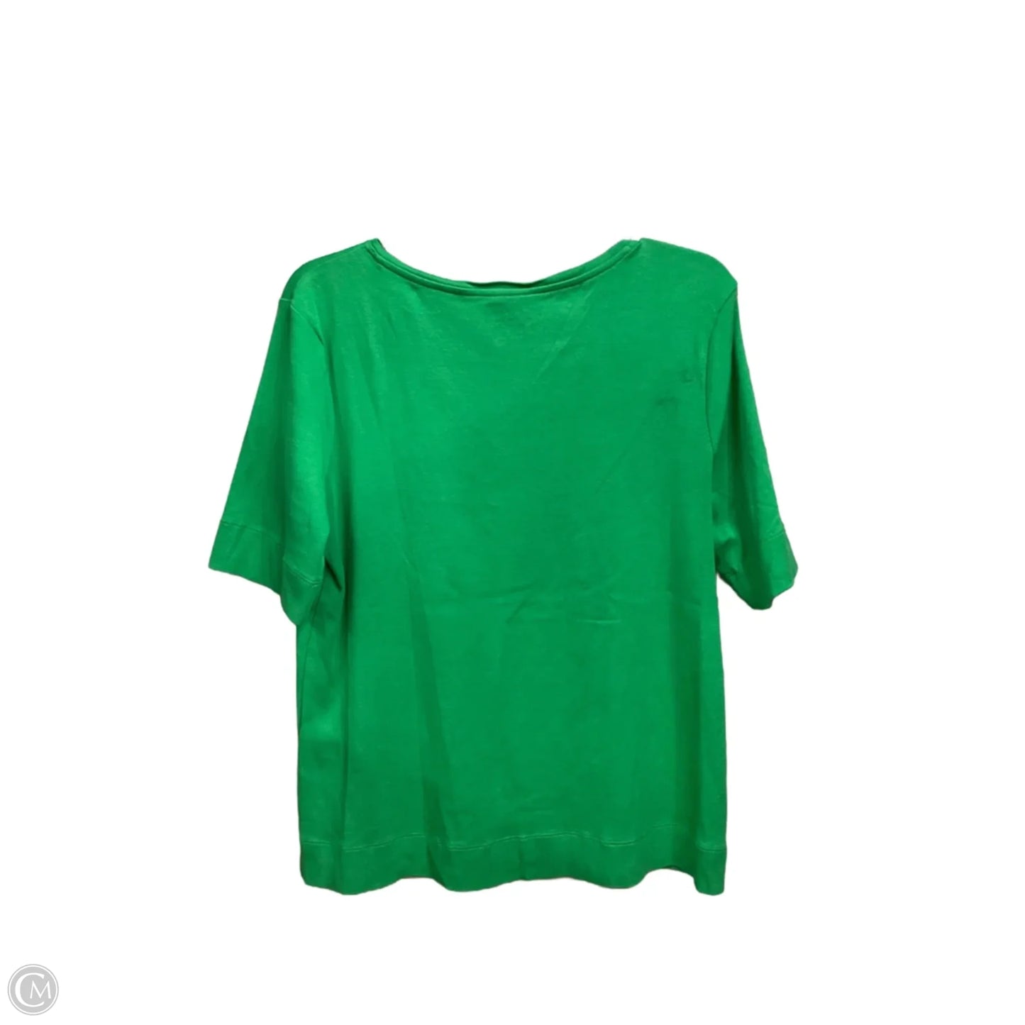 Top Short Sleeve Basic By Chicos In Green, Size: L