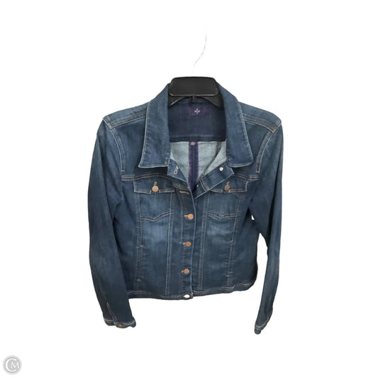 Jacket Denim By Clothes Mentor In Blue Denim, Size: M