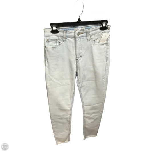 Jeans Cropped By Lucky Brand In Blue Denim, Size: 4