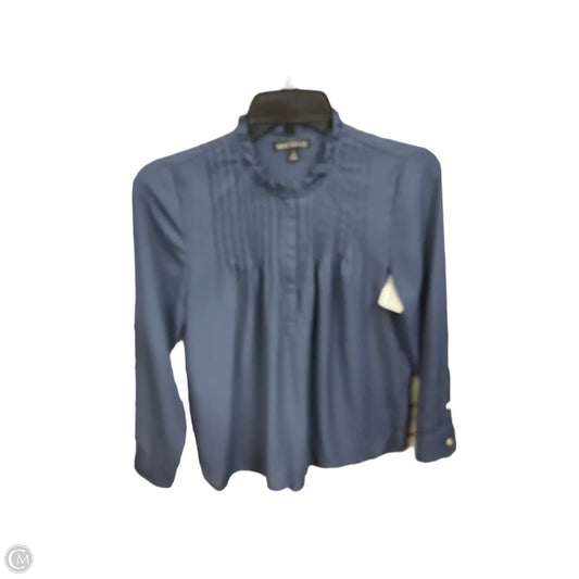 Blouse 3/4 Sleeve By J. Crew In Blue, Size: Xs