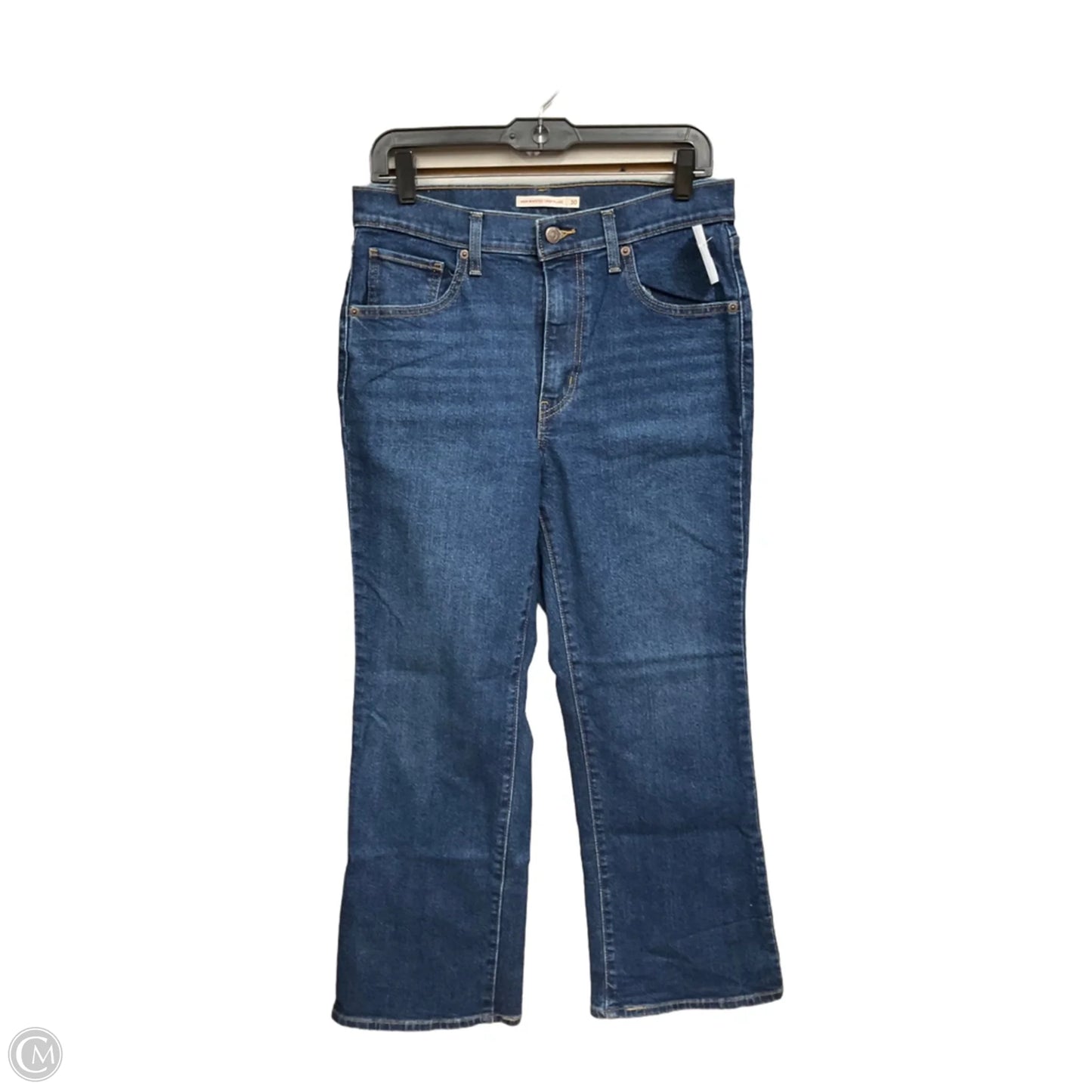 Jeans Wide Leg By Levis In Blue Denim, Size: 4