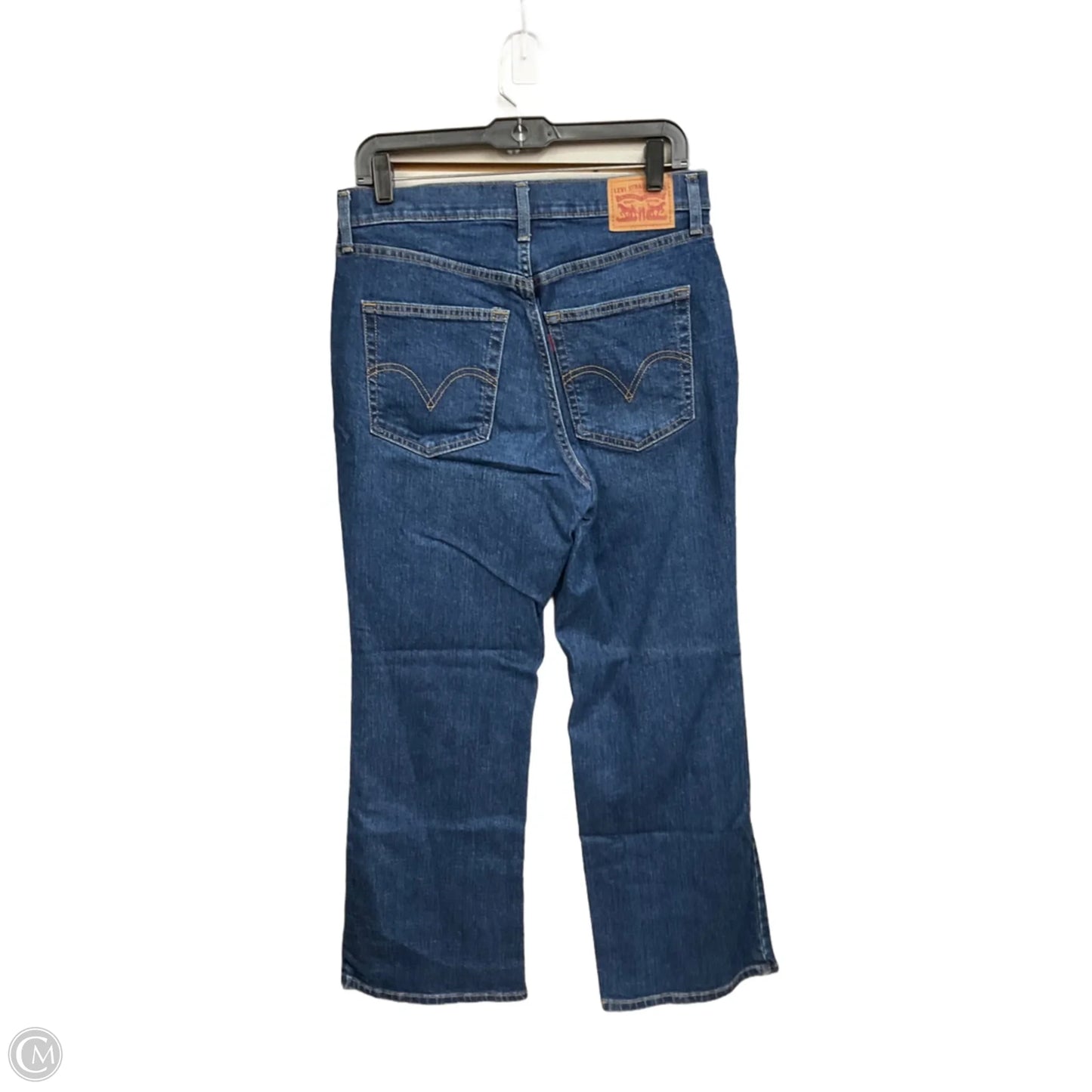 Jeans Wide Leg By Levis In Blue Denim, Size: 4