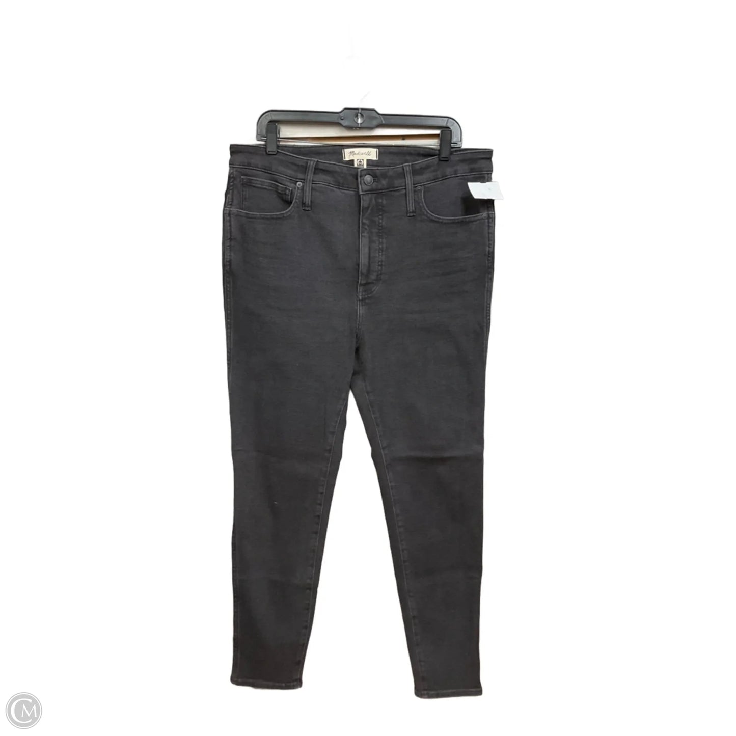 Jeans Skinny By Madewell In Black Denim, Size: 10